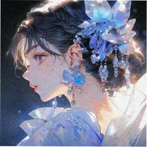 女生头像动漫体检示例：蓝灰夜航适配度